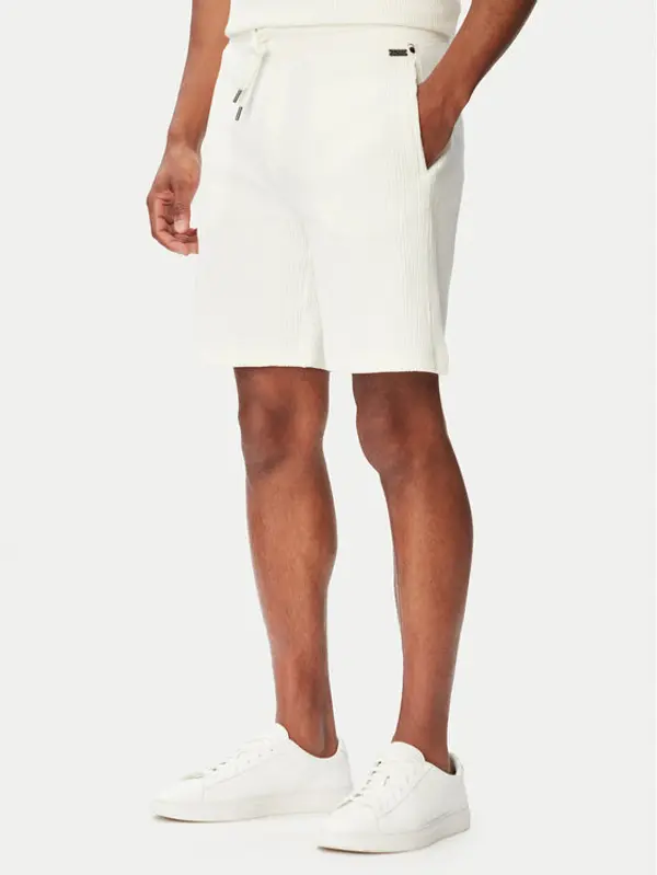 Boss BOSS Sportske kratke hlače Structure Shorts 50540581 Krem Regular Fit