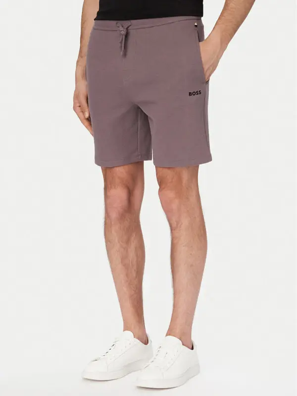 Boss BOSS Sportske kratke hlače Waffle 50535884 Ljubičasta Regular Fit