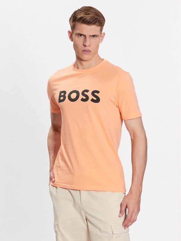 Boss Boss T-shirt 50481923 Narančasta Regular Fit
