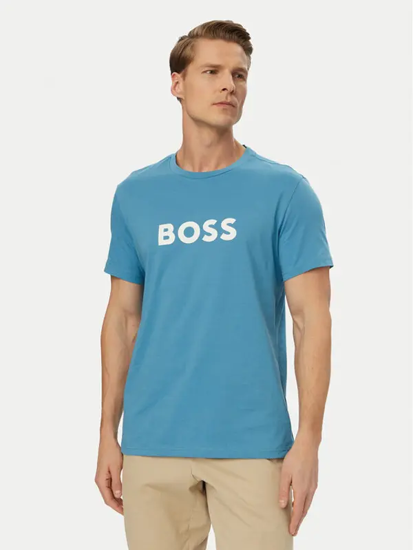 Boss BOSS T-shirt 50491706 Tirkizna Regular Fit