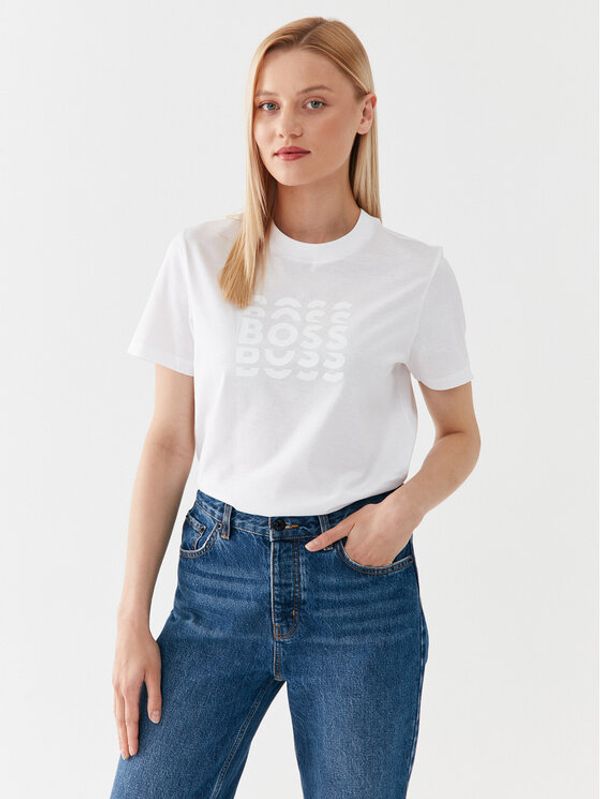 Boss Boss T-shirt 50500054 Bijela Slim Fit