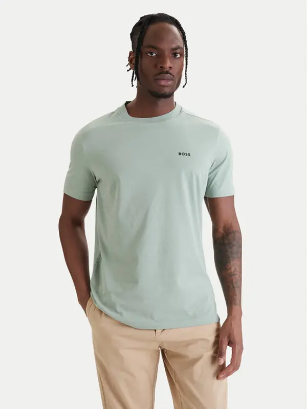 Boss BOSS T-shirt 50506373 Zelena Regular Fit