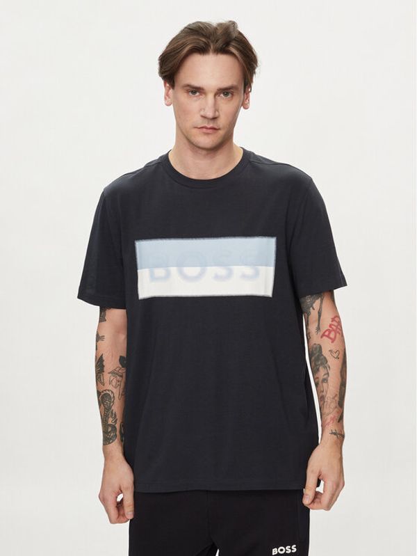 Boss Boss T-shirt 50512998 Tamnoplava Regular Fit
