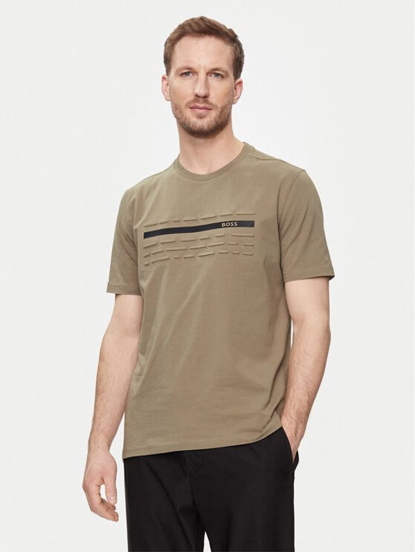 Boss Boss T-shirt 50513010 Bež Regular Fit