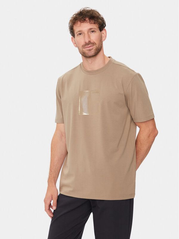 Boss Boss T-shirt 50513172 Bež Regular Fit
