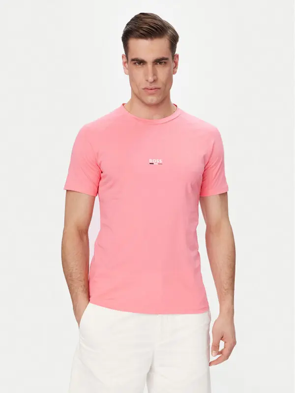 Boss BOSS T-shirt 50517970 Svijetlo roza Slim Fit