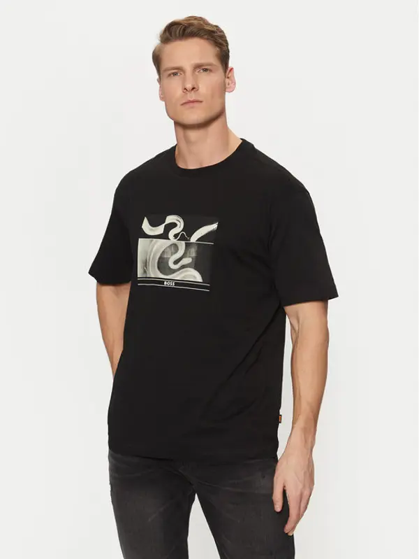 Boss BOSS T-shirt 50534919 Crna Regular Fit