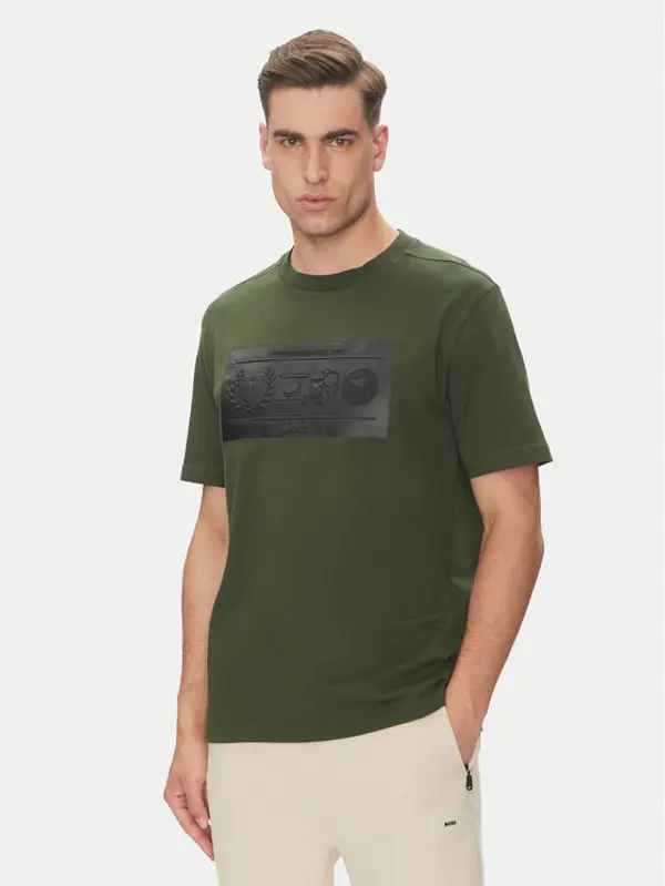 Boss BOSS T-shirt 50538112 Zelena Regular Fit