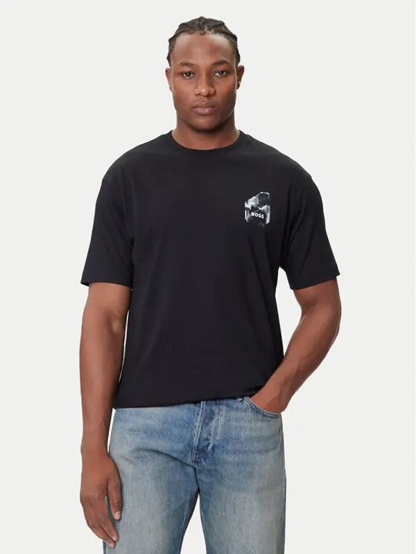 Boss BOSS T-shirt 50546374 Crna Relaxed Fit