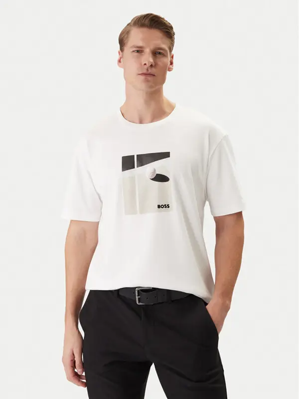 Boss BOSS T-shirt 50554365 Bijela Regular Fit