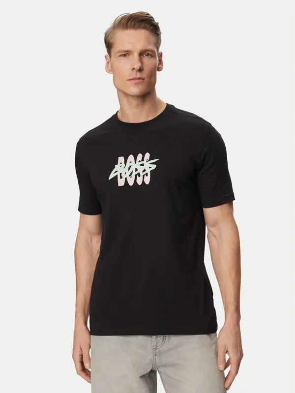 Boss BOSS T-shirt Bass 50561850 Crna Regular Fit