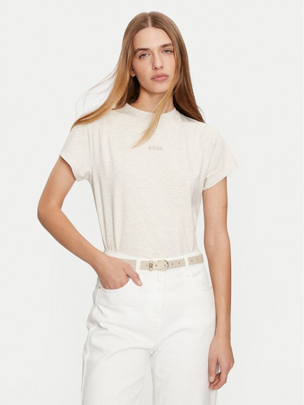 Boss Boss T-shirt Bea 50525711 Écru Regular Fit
