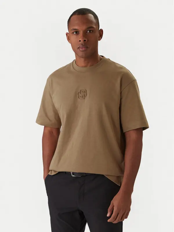 Boss BOSS T-shirt C-Tames 36 50555106 Kaki Relaxed Fit