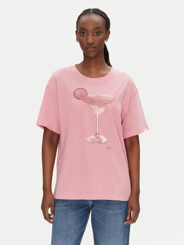 Boss BOSS T-shirt C_Eband_4 50540433 Ružičasta Relaxed Fit