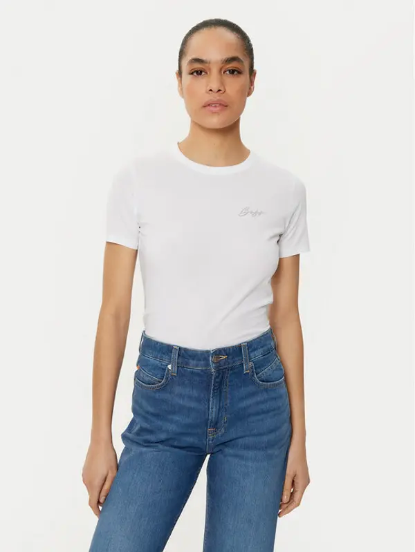Boss BOSS T-shirt C_Elogo 50535322 Écru Regular Fit