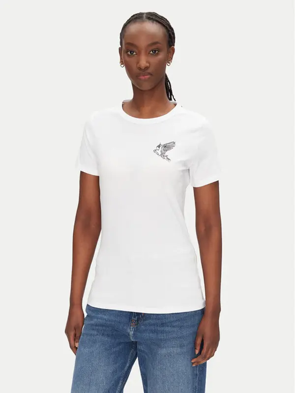 Boss BOSS T-shirt C_Elogo_21 50540260 Bijela Slim Fit