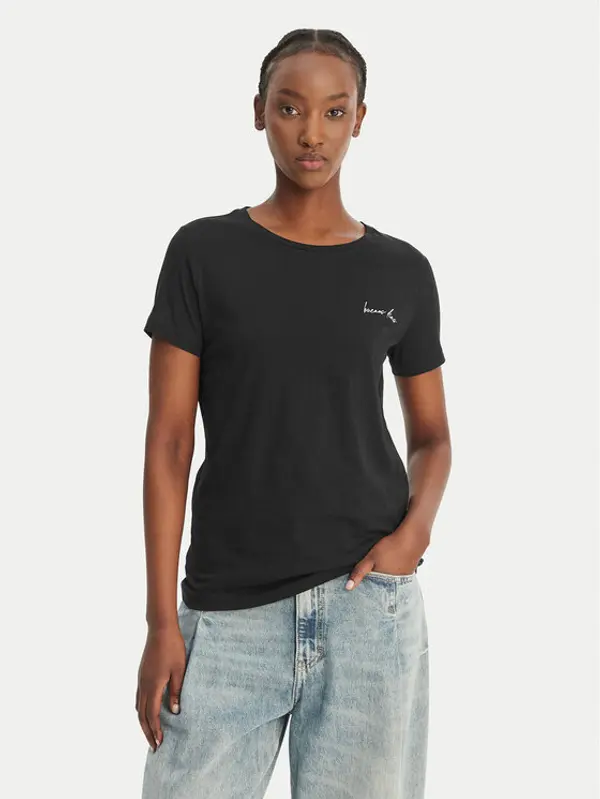 Boss BOSS T-shirt C_Elove_4 50559077 Crna Slim Fit