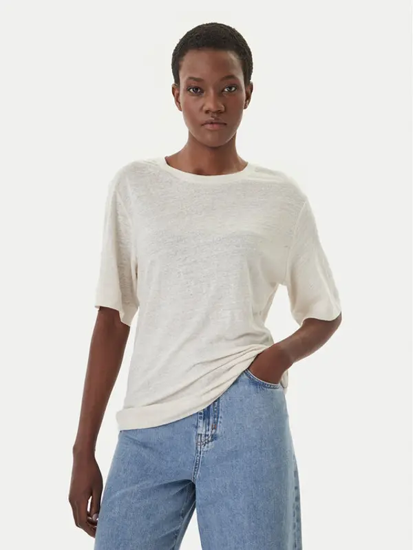 Boss BOSS T-shirt C_Emma 50556387 Bež Regular Fit