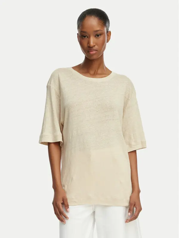 Boss BOSS T-shirt C_Emma 50556387 Svijetlo bež Regular Fit