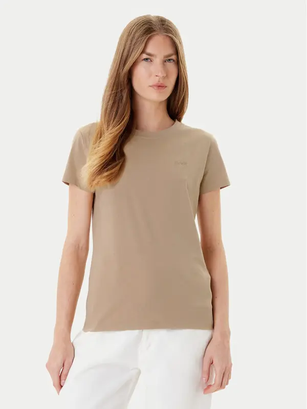 Boss BOSS T-shirt C_Esogo_1 50506973 Bež Slim Fit