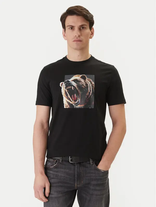 Boss BOSS T-shirt Dobermann 50558965 Crna Regular Fit