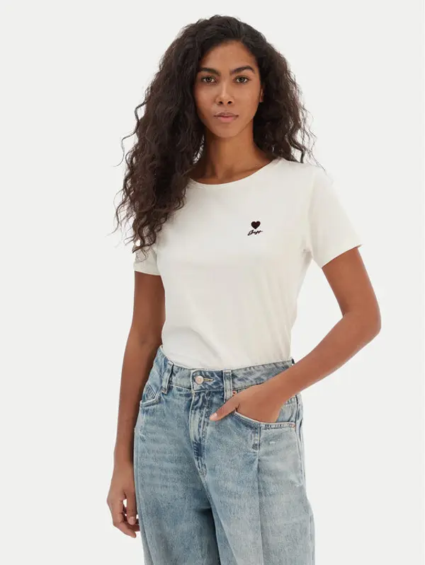 Boss BOSS T-shirt Elove 50556994 Bež Regular Fit