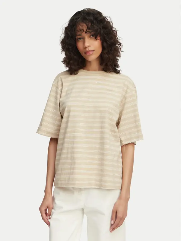Boss BOSS T-shirt Eregular 50562504 Svijetlo bež Regular Fit