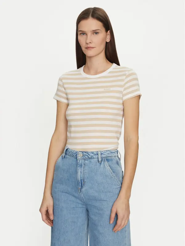Boss BOSS T-shirt Esla 50504192 Bež Regular Fit