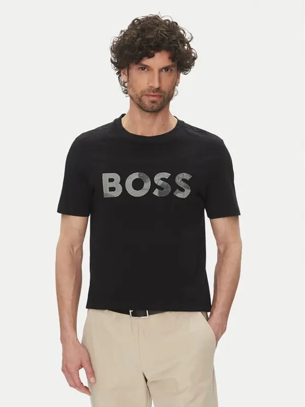 Boss BOSS T-shirt Glamping 50537834 Crna Regular Fit