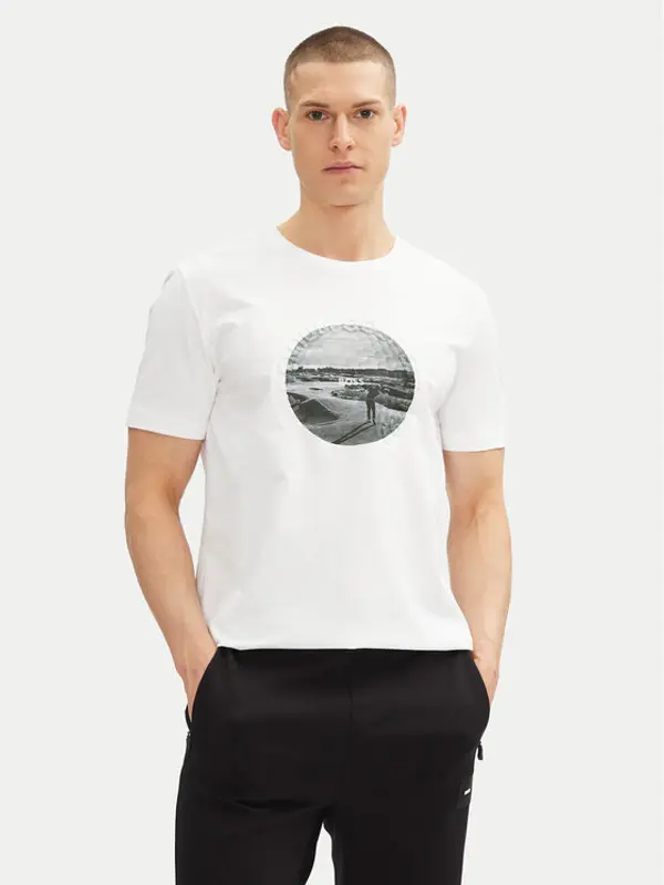 Boss BOSS T-shirt Graphic Heritage 50537847 Bijela Regular Fit