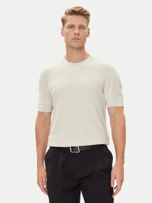 Boss BOSS T-shirt H-Ianni 50543161 Écru Regular Fit