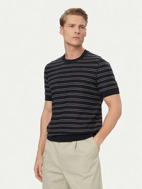 Boss BOSS T-shirt H-Nalon 50560482 Tamnoplava Regular Fit