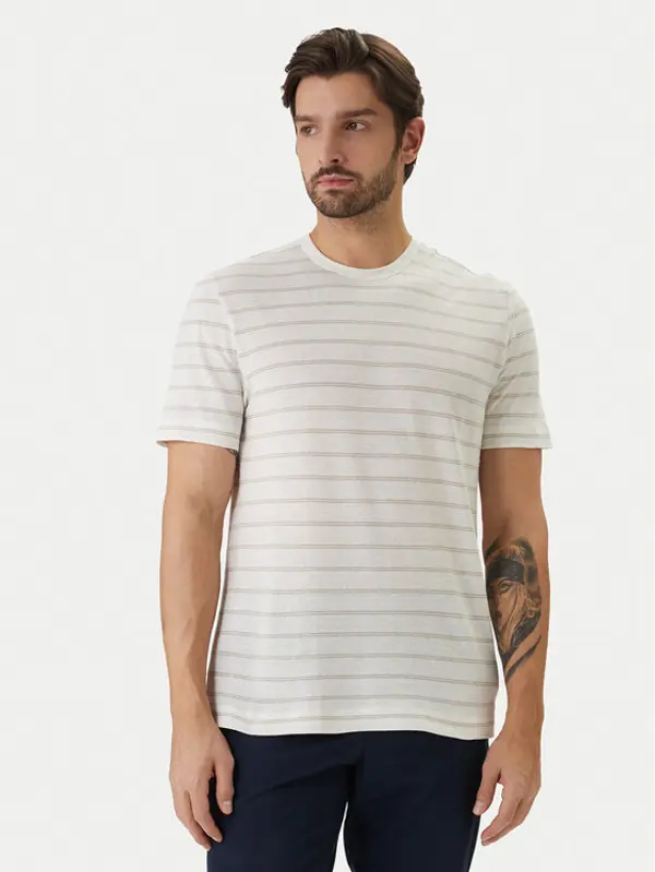 Boss BOSS T-shirt H-Taut 235 50559166 Écru Regular Fit