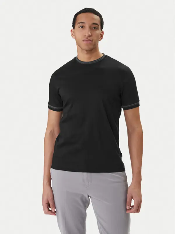Boss BOSS T-shirt H-Tessler 202 50554536 Crna Slim Fit