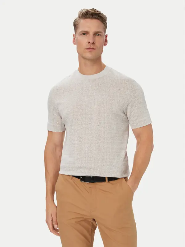 Boss BOSS T-shirt H-Thompson 181 50565299 Bež Regular Fit
