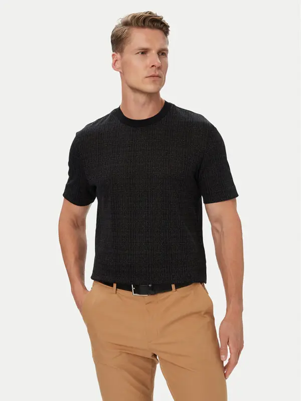 Boss BOSS T-shirt H-Thompson 181 50565299 Crna Regular Fit