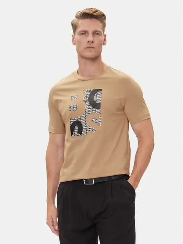 Boss BOSS T-shirt H-Thompson 655 50543901 Bež Regular Fit