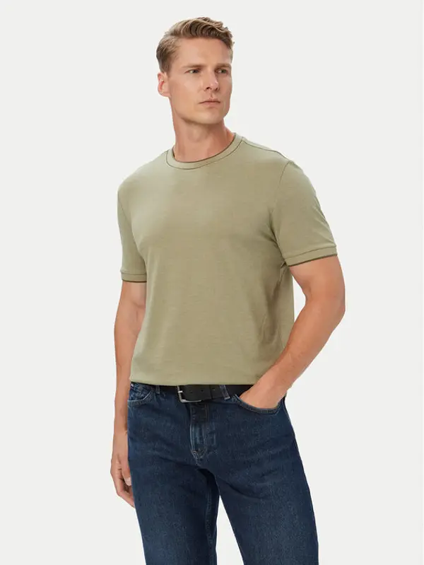 Boss BOSS T-shirt H-Thompson 81 50565742 Kaki Regular Fit