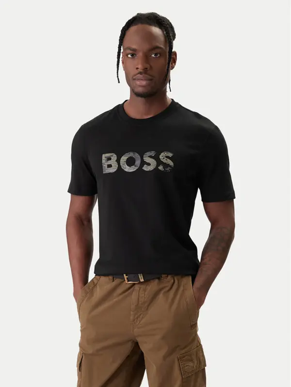 Boss BOSS T-shirt Insignia 50556009 Crna Regular Fit