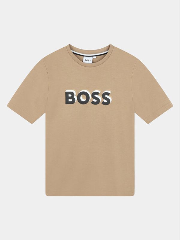 Boss Boss T-shirt J50723 S Bež Regular Fit
