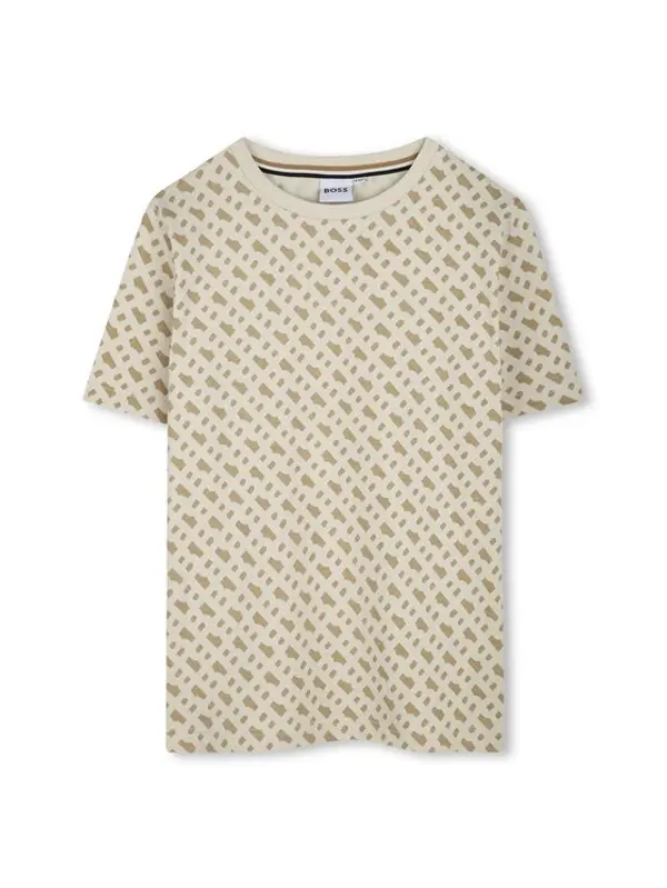 Boss BOSS T-shirt J52047 D Bež Slim Fit
