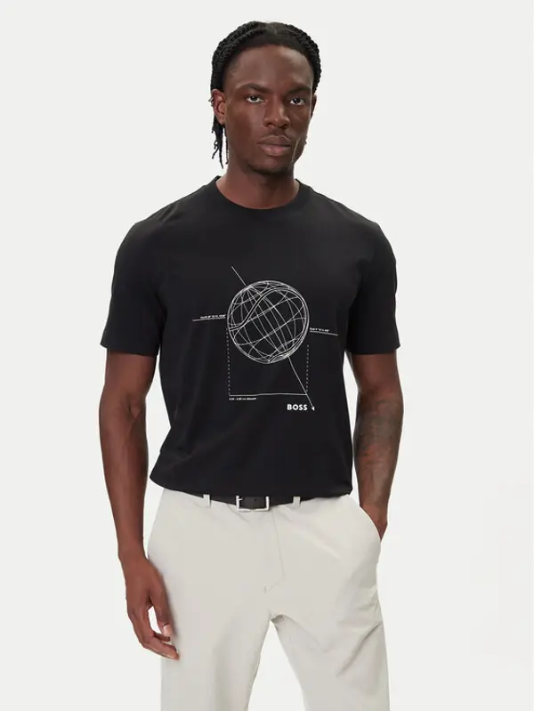 Boss BOSS T-shirt League GRX 50549413 Crna Relaxed Fit