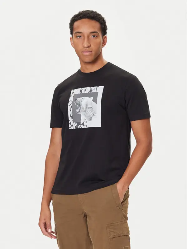 Boss BOSS T-shirt Lupo 50554615 Crna Regular Fit