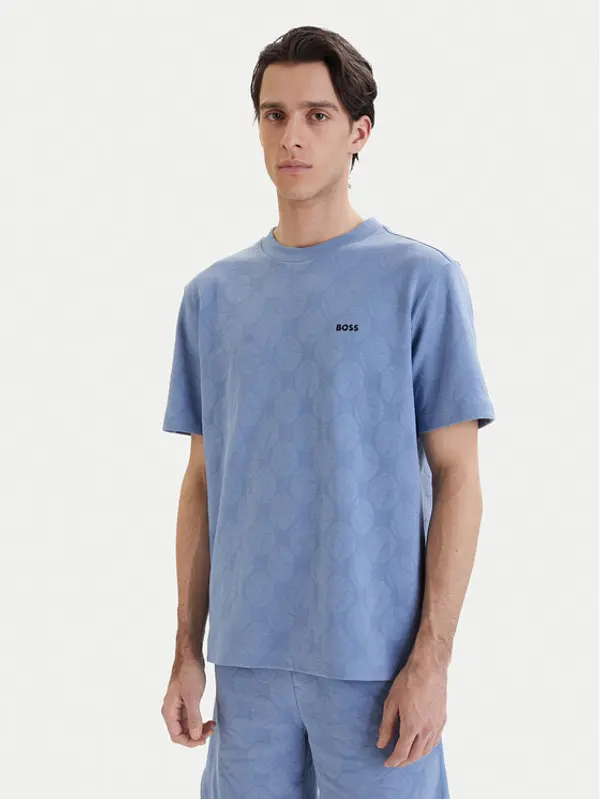 Boss BOSS T-shirt Member 50558867 Svijetloplava Relaxed Fit