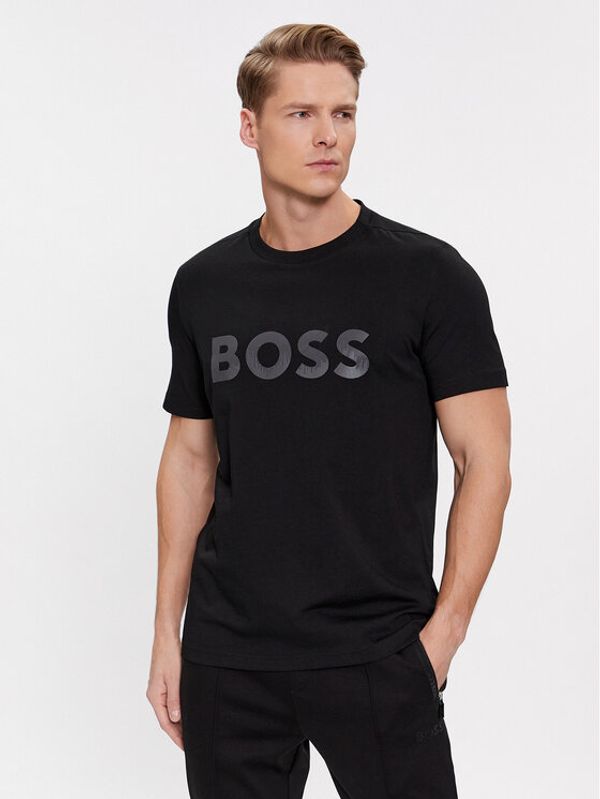 Boss Boss T-shirt Mirror 1 50506363 Crna Regular Fit