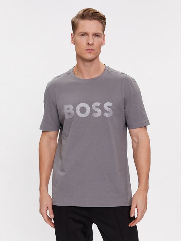 Boss Boss T-shirt Mirror 1 50506363 Siva Regular Fit