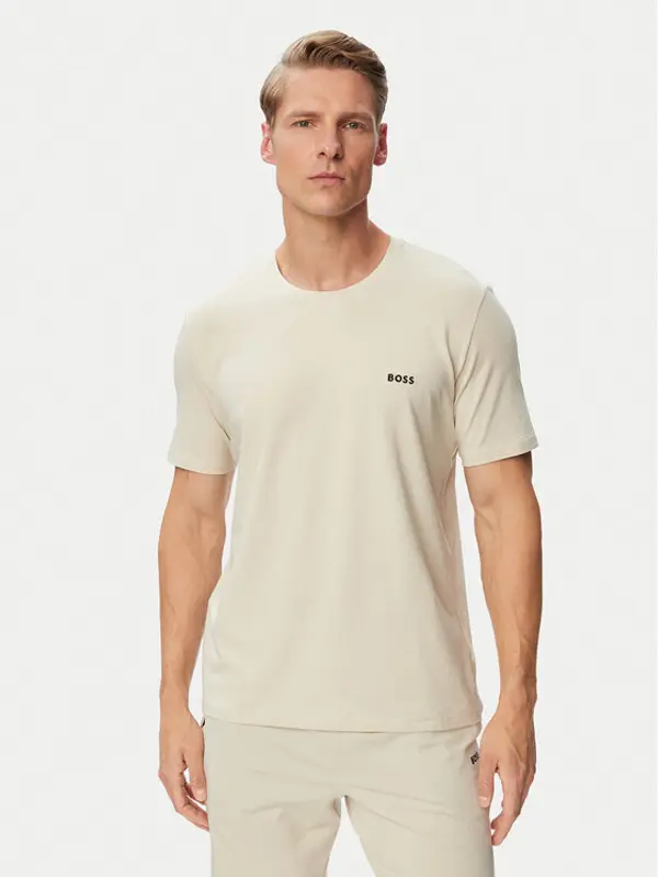 Boss BOSS T-shirt Mix&Match 50515312 Krem Regular Fit