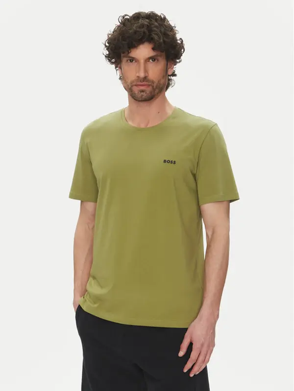 Boss BOSS T-shirt Mix&Match 50515312 Zelena Regular Fit