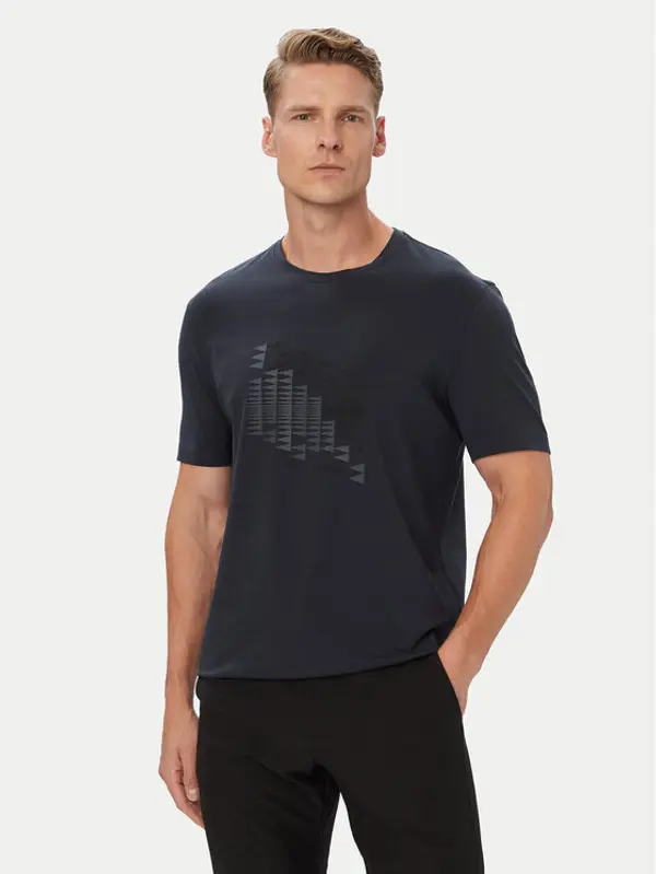 Boss BOSS T-shirt Network Flag 50566853 Tamnoplava Regular Fit
