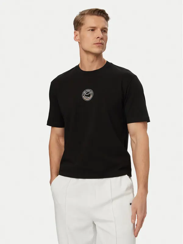 Boss BOSS T-shirt Open 50560293 Crna Relaxed Fit